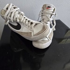 Nike High-Top Sneakers in White and Black